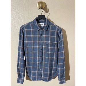 Corridor Blue Plaid Long-Sleeve Button-Down Shirt